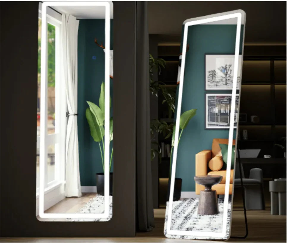 Tri-Light LED Full-Length Mirror